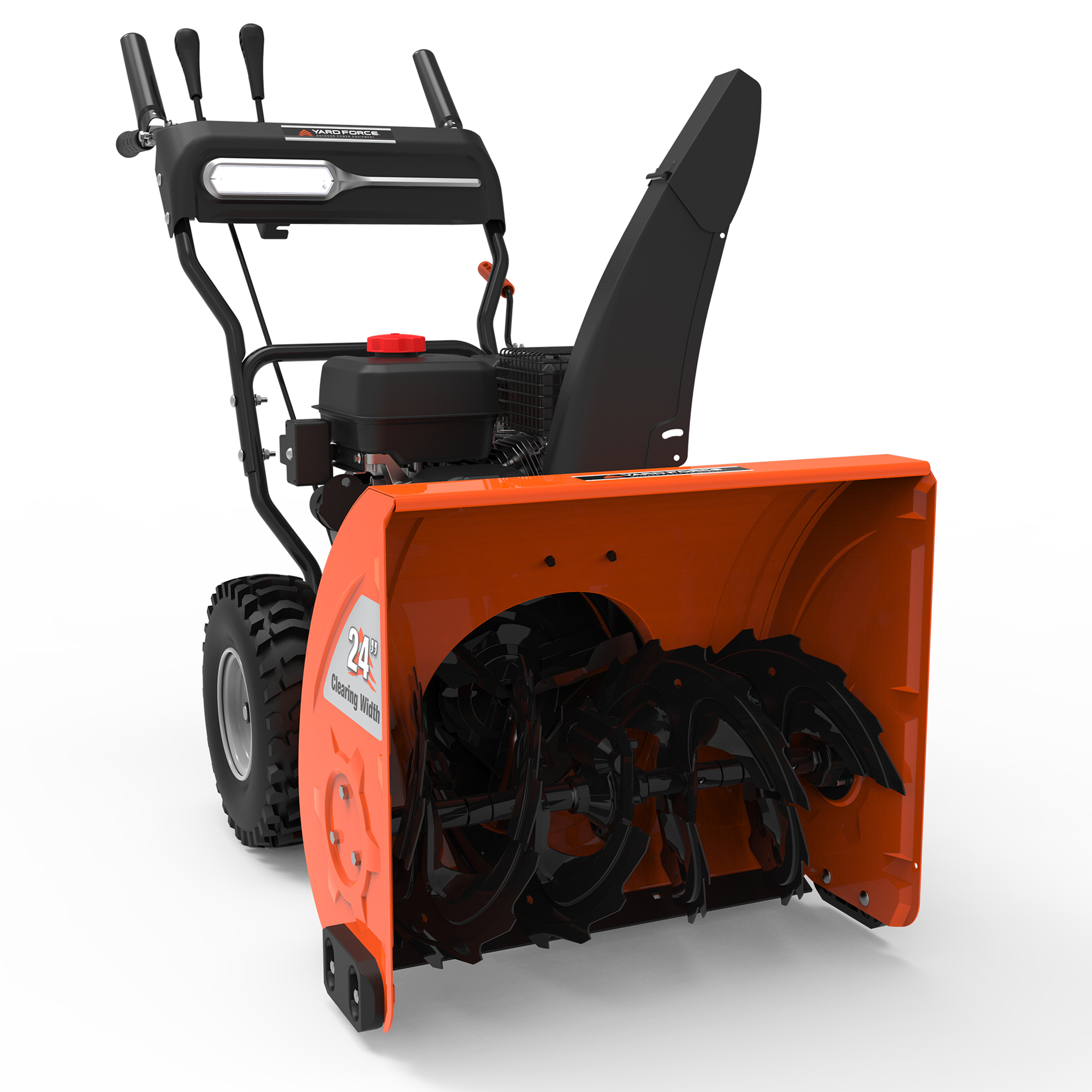 YardForce, Dual-Stage Snow Blower, Electric-Start Snow Series with CR950 208cc Engine. Model YF24-DS21-GSB2 24